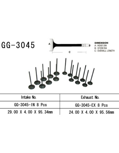 VESRAH ZAWÓR WYDECHOWY SUZUKI GSXR 750 '00-03, GSXR 1000 '01-04' (OEM: 12912-35F00) (1SZT.) (MADE IN JAPAN)