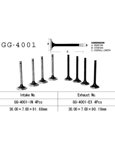 VESRAH ZAWÓR SSĄCY KAWASAKI Z 900 '73-'77 (OEM: 12004-012) (1SZT.) (MADE IN JAPAN)