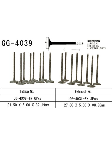 VESRAH ZAWÓR SSĄCY KAWASAKI ZZ-R 1100/1200 '90-'05, ZRX 1100/1200 '99-'05, GPZ 1100 '95-'97 (OEM: 12004-1093) (1SZT.) (MADE IN