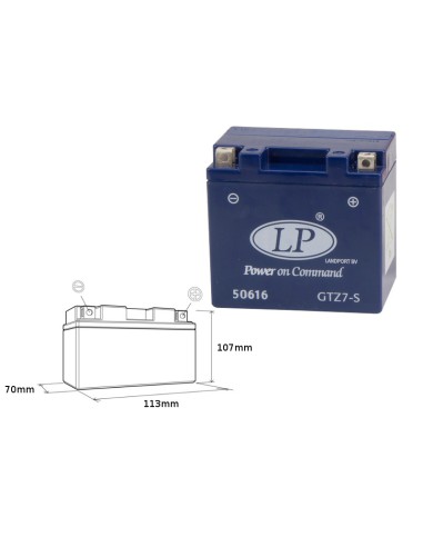 LANDPORT AKUMULATOR ŻELOWY GTZ7-S (MG LTZ7-S) 12V 6AH 112X69X103 BEZOBSŁUGOWY - ZALANY (8)