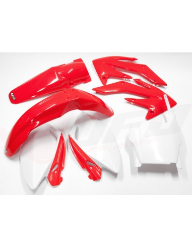 UFO KOMPLET PLASTIKÓW HONDA CRF 250R '06-'07 KOLOR OEM (CZERWONY/BIAŁY) (HO105E999)