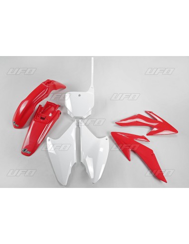 UFO KOMPLET PLASTIKÓW HONDA CRF 230 '08-'14 KOLOR OEM (CZERWONY/BIAŁY) (HO117E999)