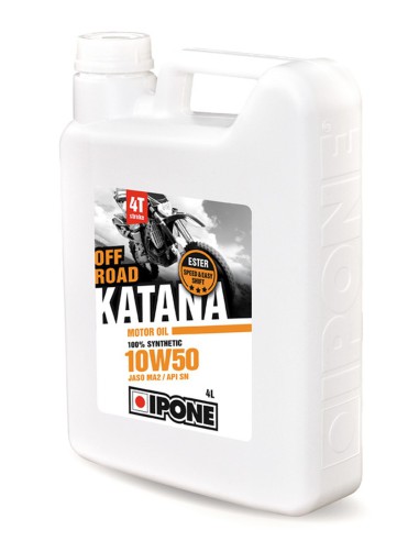 IPONE KATANA OFF ROAD 10W50 OLEJ SILNIKOWY 100% SYNTETYK 4L (ESTER, MA2) (AKC) (6)