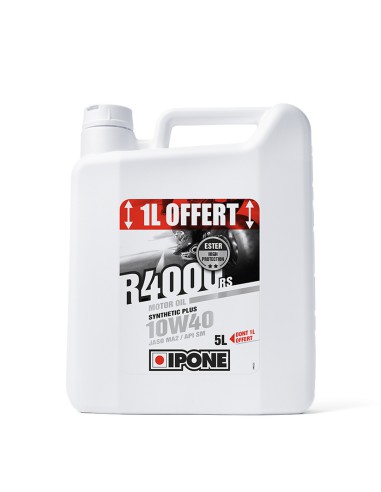 IPONE R4000 RS 10W40 OLEJ SILNIKOWY SEMISYNTETYK 5L (ESTER, MA2) - PROMOCJA 4+1 (AKC) (4)