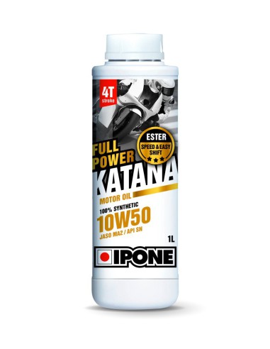 IPONE FULL POWER KATANA 10W50 OLEJ SILNIKOWY 100 % SYNTETYK 1L (ESTER, MA2) (AKC) (15)