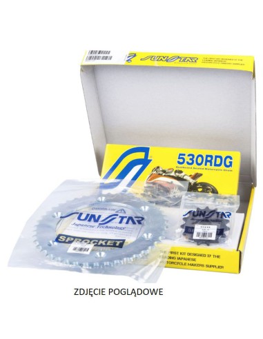 SUNSTAR ZESTAW NAPĘDOWY HONDA CROSS RUNNER 800 11-14 STANDARD (16/43/116) (DO 1000CC) (SUN51216/SUN1-5695-43/SS530RDG-116N)