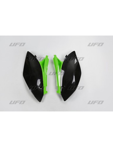 UFO BOCZKI TYLNE KAWASAKI KXF 250 '09-'12 KOLOR OEM (CZARNY/ZIELONY)