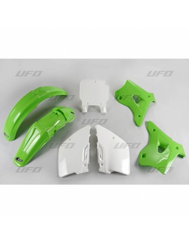 UFO KOMPLET PLASTIKÓW KAWASAKI KX 125 / 250 '94-'95 KOLOR OEM (ZIELONY/BIAŁY) (KA193E999)