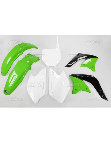 UFO KOMPLET PLASTIKÓW KAWASAKI KXF 250 '06 KOLOR OEM (ZIELONY/BIAŁY) (KA204E999)