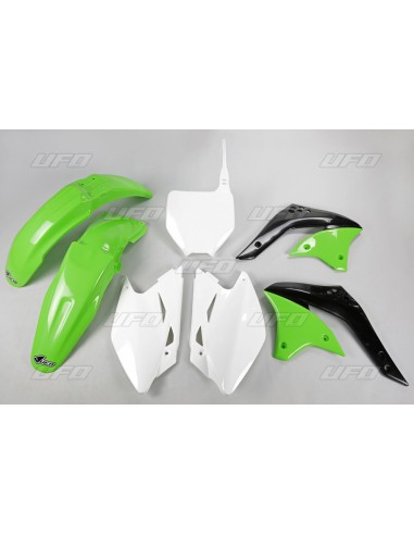 UFO KOMPLET PLASTIKÓW KAWASAKI KXF 450 '06 KOLOR OEM (ZIELONY/BIAŁY) (KA205E999)