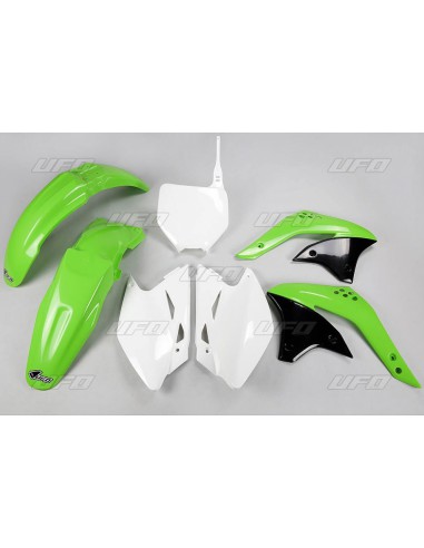 UFO KOMPLET PLASTIKÓW KAWASAKI KXF 450 '07 KOLOR OEM (ZIELONY/BIAŁY) (KA209E999)