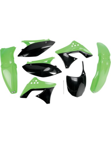 UFO KOMPLET PLASTIKÓW KAWASAKI KXF 250 '09- '12 KOLOR OEM (ZIELONY/CZARNY) (KA212E999)