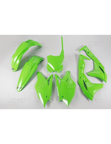 UFO KOMPLET PLASTIKÓW KAWASAKI KXF 250 '17 KOLOR ZIELONY (KA224E026)