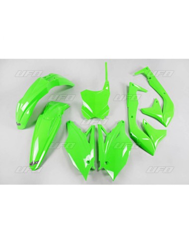 UFO KOMPLET PLASTIKÓW KAWASAKI KXF 450 '18 KOLOR ZIELONY FLUO (KA226AFLU)