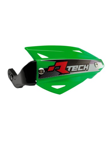 RACETECH (RTECH) OSŁONY RĄK (HANDBARY) VERTIGO ATV KOLOR ZIELONY (Z 3 RODZAJAMI MOCOWAŃ DO KIEROWNICY)