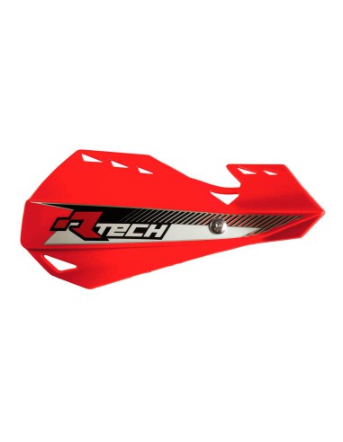 RACETECH (RTECH) OSŁONY RĄK (HANDBARY) DUAL EVO KOLOR CZERWONY (Z MOCOWANIAMI DO KIEROWNICY)