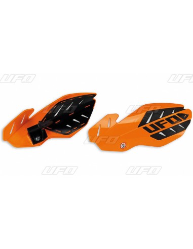 UFO OSŁONY RĄK (HANDBARY) FLAME KTM SX 125 '16, SX 250 '14-'16, EXC 250/300 '14-'16, SXF/EXCF '14-'16, KOLOR POMARAŃCZOWY/BIAŁY