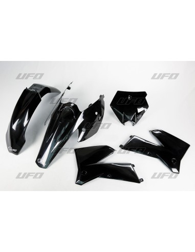 UFO KOMPLET PLASTIKÓW KTM SX '05-'06, EXC '05-'07 KOLOR CZARNY (KT503E001) (BŁOTNIK TYŁ BEZ PINÓW NA LAMPĘ)