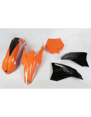 UFO KOMPLET PLASTIKÓW KTM SX/SXF '07-'10 KOLOR OEM (POMARAŃCZOWY/CZARNY) (KT506E999)