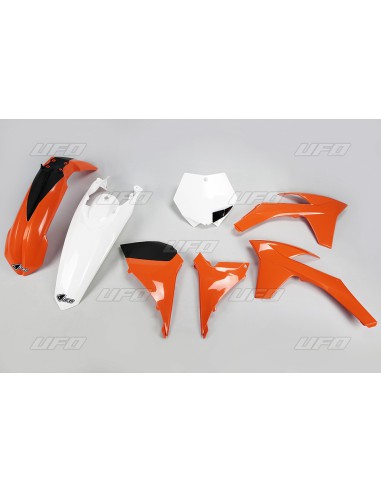 UFO KOMPLET PLASTIKÓW KTM SXF '11-'12, SX '12 KOLOR OEM (POMARAŃCZOWY/BIAŁY) (KT510E999)