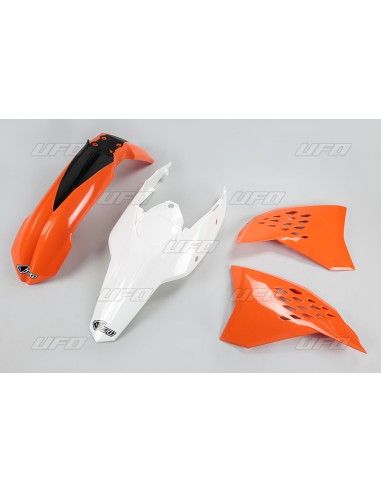 UFO KOMPLET PLASTIKÓW KTM EXC '11 KOLOR OEM (POMARAŃCZOWY/BIAŁY) (KT512E999)