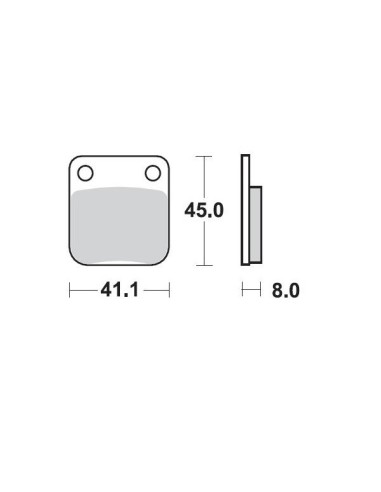 MOTO-MASTER KLOCKI HAMULCOWE KH54 SINTER METAL OEM: 11 (SINTERPRO RACING) SUZUKI: DR 125-200, HUSQVARNA: CR/WR 125-250-360,