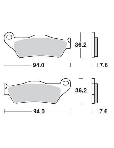 MOTO-MASTER KLOCKI HAMULCOWE KH181 SINTER METAL OEM: 11 (SINTERPRO RACING) KTM: 125-200-250-300-350-360-380-440-500, WSZYSTKIE