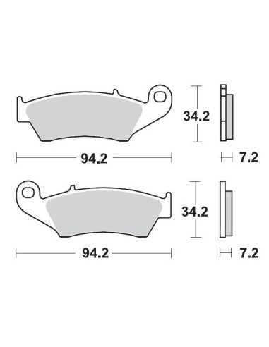 MOTO-MASTER KLOCKI HAMULCOWE KH185 / KH389 SINTER METAL OEM: 11 (SINTERPRO RACING) BETA RR 2T 125/200 '19-, RR 2T 250/300 '13-,