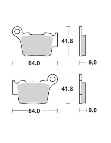 MOTO-MASTER KLOCKI HAMULCOWE KH368 SINTER METAL OEM: 11 (SINTERPRO RACING) KTM 200SX, 250SX, 450SX