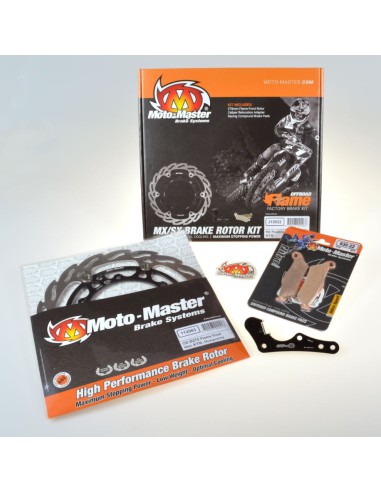 MOTO-MASTER ZESTAW HAMULCOWY DO KTM `08-'24, HUSQVARNA '14-'24 (ZACISK BREMBO) ZAWIERA :TARCZA PŁYWAJĄCA 270MM (112083), ADAPTER