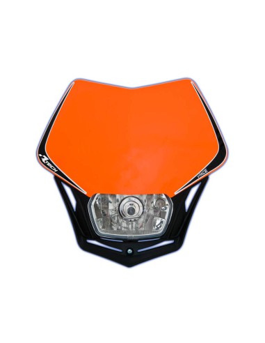 RACETECH (RTECH) LAMPA PRZEDNIA V-FACE KOLOR POMARAŃCZOWY/CZARNY KTM