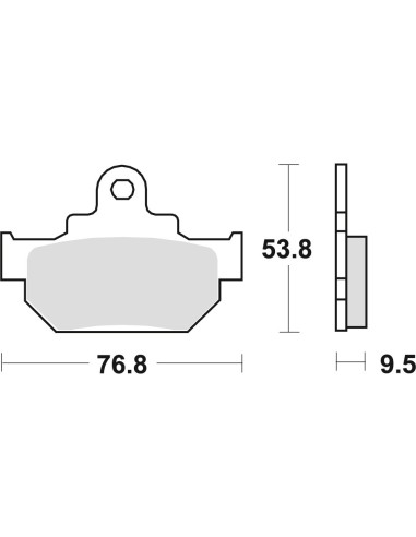 TRW LUCAS KLOCKI HAMULCOWE KH106/2 ORGANIC HONDA MBX 125 84, SUZUKI RM 250 86, DR 600 85-89, DR 650 90-91, PRZÓD (PROMOCJA)