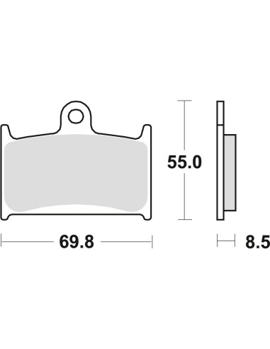 TRW LUCAS KLOCKI HAMULCOWE KH145 KH236 ORGANIC SUZUKI GSXR 750 88-93, GSXR 1100 89-92, TRIUMPH DAYTONA 955 96-06, SPEED TRIPLE