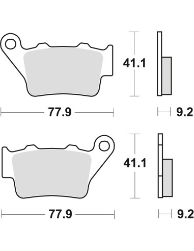 TRW LUCAS KLOCKI HAMULCOWE KH208 SINTER OFFROAD APRILIA PEGASO 650 01-10, ETV1200 CAPONORD 13-17, HONDA NX 650 DOMINATOR 95-01,