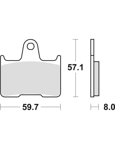 TRW LUCAS KLOCKI HAMULCOWE KH254 SINTER STREET VT 750 10-15 CB 1300 98-02 CB 1300 X4 97-99, KAWASAKI ZX7RR 96-99, TYŁ (PROMOCJA)