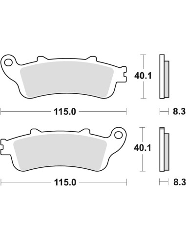 TRW LUCAS KLOCKI HAMULCOWE KH261 SINTER STREET HONDA NT 650 V DEAUVILLE 02-05 VFR 800 98-13, XL 1000 V 99-13 CBR 1100 97-08 STX