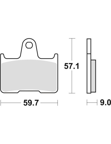 TRW LUCAS KLOCKI HAMULCOWE KH254 SINTER STREET SUZUKI GSXR 600 04-05, GSF 650 05-06, GSXR 750 04-05, GSX 1400 01-07, TYŁ