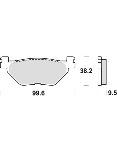 TRW LUCAS KLOCKI HAMULCOWE KH319/2 ORGANIC YAMAHA TDM 900 02-14, XV 950 13-, XT 1200 Z 10-, FJR 1300 01-, XVS 1300 07-16, XV