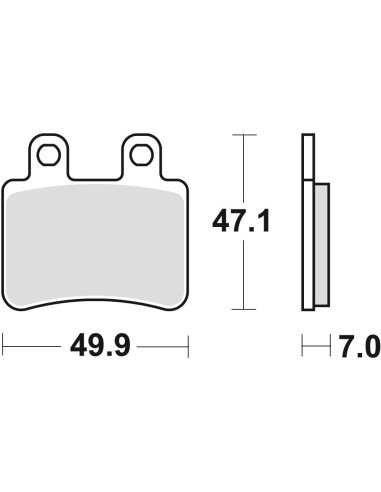 TRW LUCAS KLOCKI HAMULCOWE KH350 ORGANIC YAMAHA DT 50 02-08, XT 125 05-12, PRZÓD/TYŁ