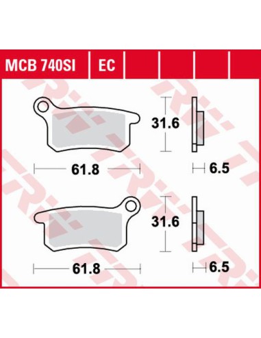 TRW LUCAS KLOCKI HAMULCOWE KH357 SINTER OFFROAD KTM SX 65 02-, SX 85 03-11, PRZÓD/TYŁ (PROMOCJA)