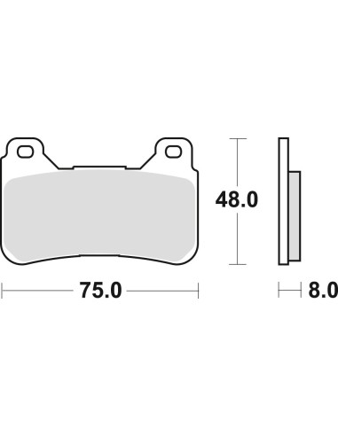 TRW LUCAS KLOCKI HAMULCOWE KH390 SINTER STREET HONDA CBR 600 RR 05-16, CBR 1000 FIREBLADE 04-16, PRZÓD