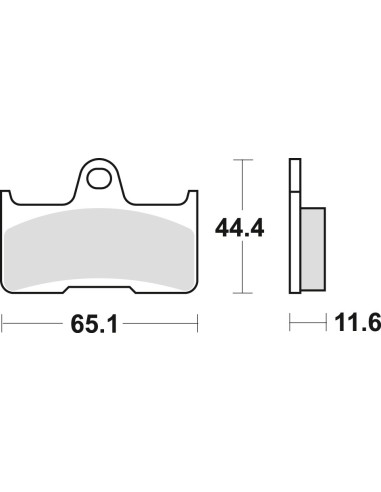 TRW LUCAS KLOCKI HAMULCOWE KH344 SINTER OFFROAD YAMAHA YFM 660 02-08, TYŁ