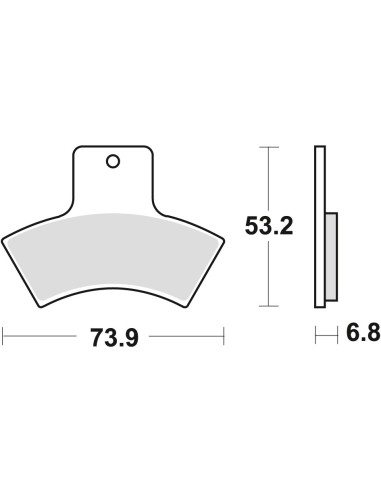 TRW LUCAS KLOCKI HAMULCOWE KH270 SINTER OFFROAD POLARIS SCRAMBLER / EXPLORER 400 98-02, SCRAMBLER 500 98-04, TYŁ (PROMOCJA)