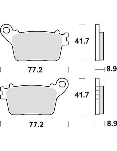 TRW LUCAS KLOCKI HAMULCOWE KH436 SINTER CB 600 HORNET 07-15, CBR 600 RR 07-16, CBR 1000 FIREBLADE 06-19, KAWASAKI ZX6R 636 13-,