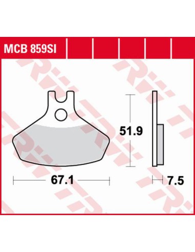 TRW LUCAS KLOCKI HAMULCOWE KH468 SINTER OFFROAD CAN-AM DS. 450 08-15, PRZÓD (PROMOCJA)