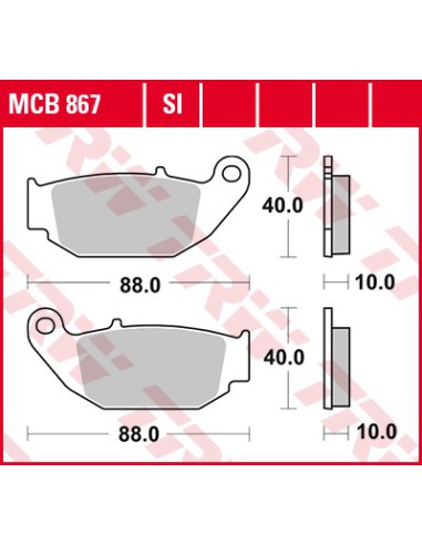 TRW LUCAS KLOCKI HAMULCOWE KH629 SINTER HONDA CB 125 R / 300 R 18-, CRF 250 L 13-17, SUZUKI GSX-R / S 18-, TYŁ