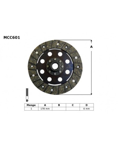 TRW LUCAS TARCZA SPRZĘGŁOWA BMW R 50 / 60 69-73, R 75 69-80, R 90 73-76, R 100 76-80, (EBS6603) (PROMOCJA)