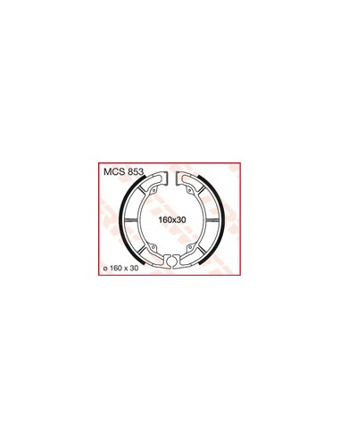 TRW LUCAS SZCZĘKI HAMULCOWE (160X30MM) (K705) KAWASAKI EL/GPZ/ER/Z/ZL