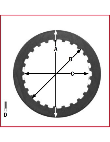 TRW LUCAS PRZEKŁADKI TARCZ SPRZĘGŁOWYCH KAWASAKI KLR 650 95-04, ZX-9R 94-97,