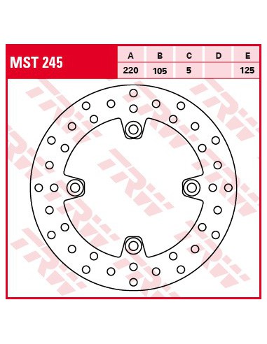 TRW LUCAS TARCZA HAMULCOWA PRZÓD/TYŁ HONDA CBR 125 04-17, CRF 250 13-, CB 600 HORNET 98-06, CBR 600 F / RR 91-16, XR 650 L